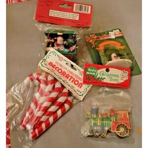 Lot New old stock vintage Christmas ornaments decorations Hills Murphys McCrory